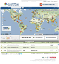 HealthMap Screenshot